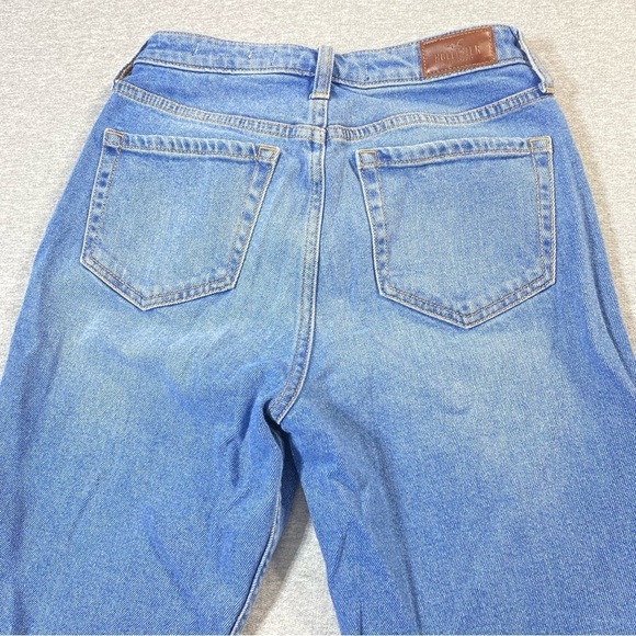 Hollister Mom Jeans Women's 5R Blue Ultra High Rise Stretch Casual Y2K Denim - Picture 7 of 14